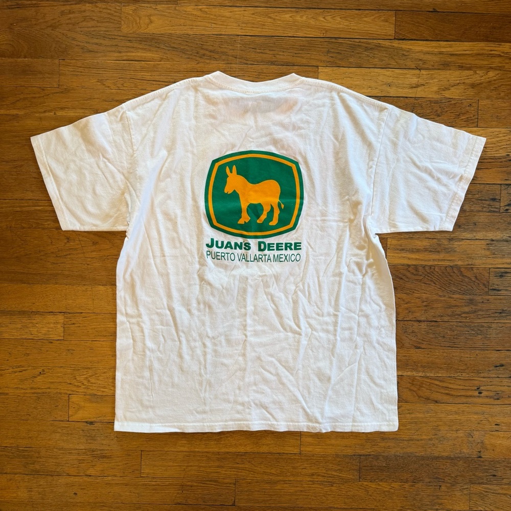 Vintage Y2K John Deere "Juan's Deere" Parody Tee